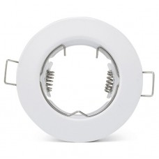 Σποτ Στρογγυλό Χωνευτό Σταθερό Μεταλλικό Λευκό 9250R/W